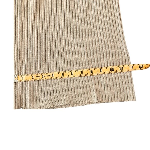 The Drop NWT Wide Leg Ribbed Sweater Pants Womens Size M Knit Stretch Soft Cozy - Picture 10 of 10